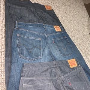 Men’s Levi Jeans (3 pairs)